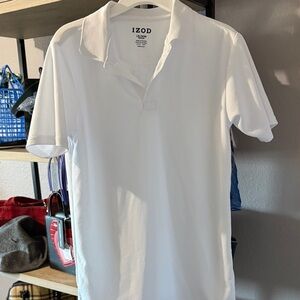 IZOD kids Crisp White Polo Shirt size 14/16